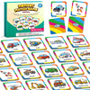 Aizweb Match Game,Memory Game, Vehicle 48 Pcs Toddler Card Games For Kids Ages 3 4 5 6,Flash Cards For Preschool Kindergarten Learning Activities,Educational Toys Homechool Supplies