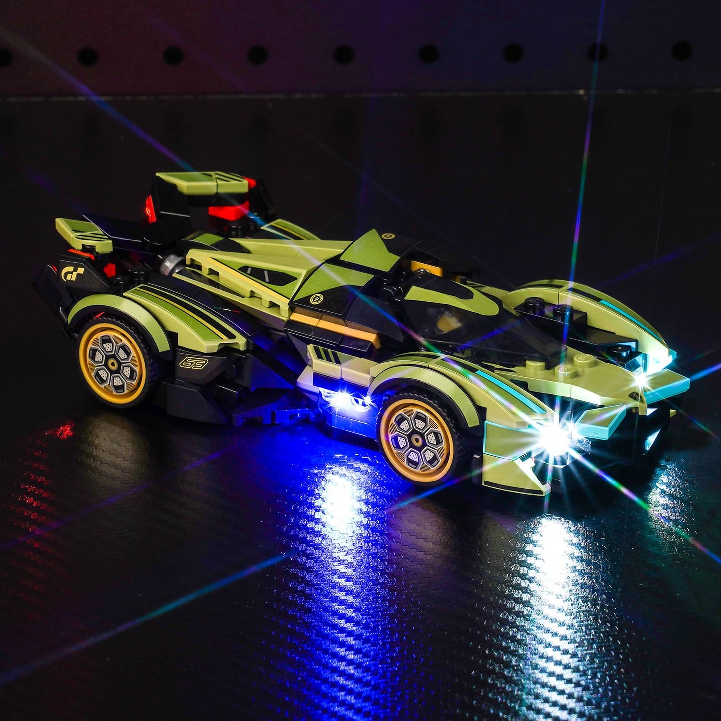 Locolee Led Light Kit Compatible With Lego 76923 Lamborghini Lambo V12 Vision Gt Super Car - No Models Only Light, Creative Ligh
