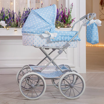 Jc Toys | Berenguer Boutique | Royal Pram In Blue | Ages 3+