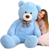 MaoGoLan Jumbo Blue Teddy Bear - 55" Oversized Stuffed Animal for Kids, Polypropylene Material