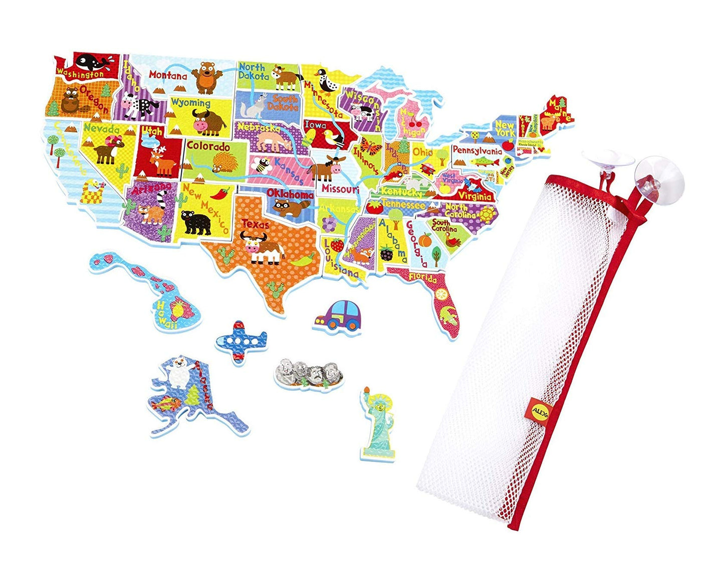 Alex Bath Usa Map In The Tub Kids Bath Activity