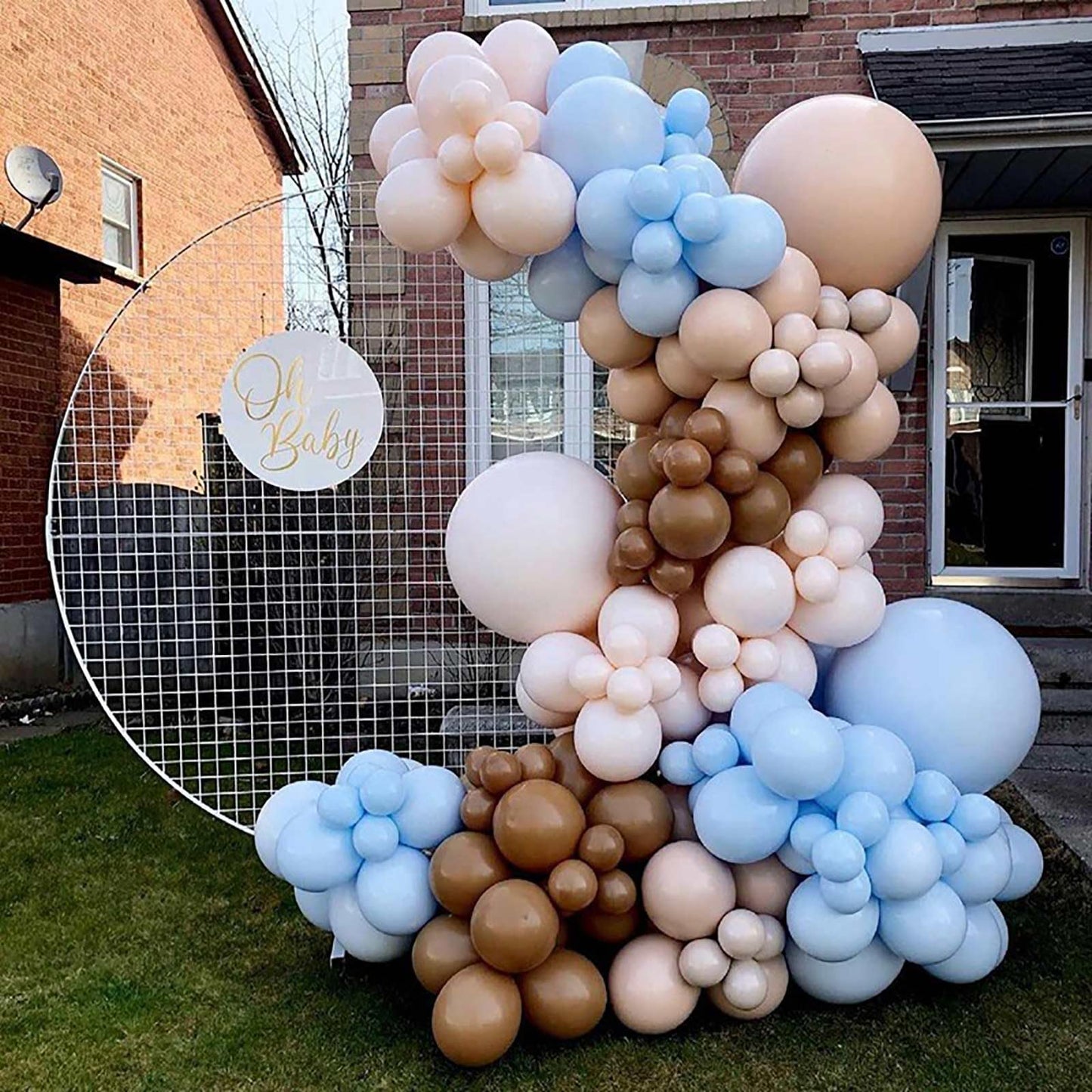 Kalor 12 Inch Retro Khaki Balloons, 50 Pcs Latex Helium Balloons For Kid'S Birthday Party, Baby Shower, Wedding, Graduate Party Decorations