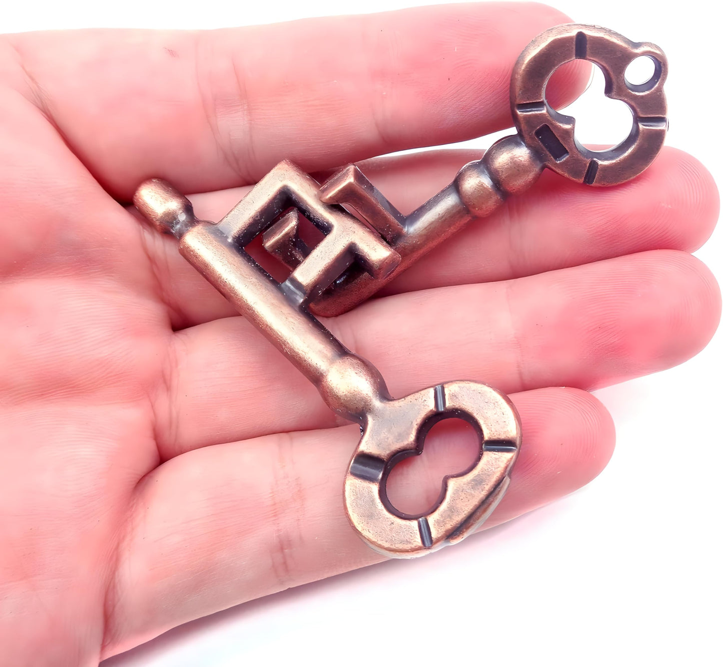 MAGIKON Traditional Brain Teaser Puzzle Toy - Metal Keys - Normal Size
