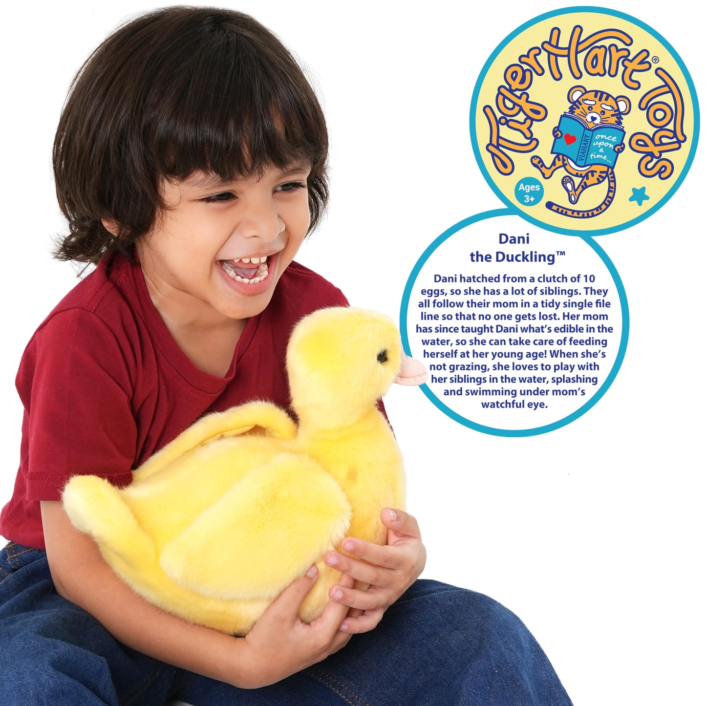 Tigerhart Dani The Duckling - 10.5 Inch Stuffed Animal Plush Duck