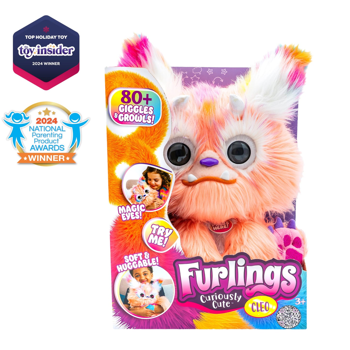 Furlings Cleo - 13'' Interactive Plush Toy, 80+ Sounds & Animations, Gift For Girls & Boys 3+