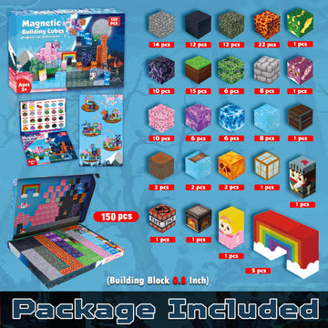 Graceduck Magnetic Blocks - 150 Pcs Build Dark Swordsman'S Forest Castle - Magnetic Toys For Montessori Toddler Christmas Birthday Gifts - Stem Sensory Toys For 3 4 5 6 7 8 9 10 Year Old Boys & Girls