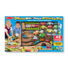 Melissa & Doug Deluxe Multi-Vehicle Activity Rug (39.5' X 36.5') - 19 Vehicles, 12 Wooden Signs, Train Tracks