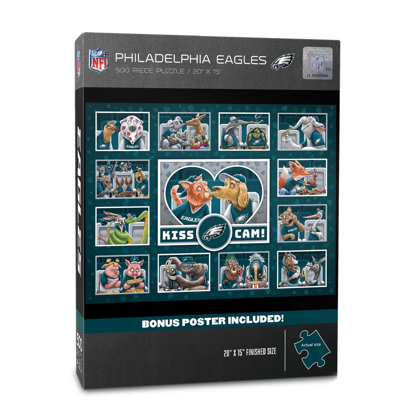 YouTheFan NFL Philadelphia Eagles Kiss Cam 500pc Puzzle