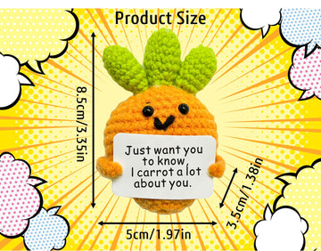 Aabxx Funny Mini Positive Potato,3 In Cute Crochet Doll With Positive Card,Soft Wool Knitting Toy Decoration Encouragement Suppo