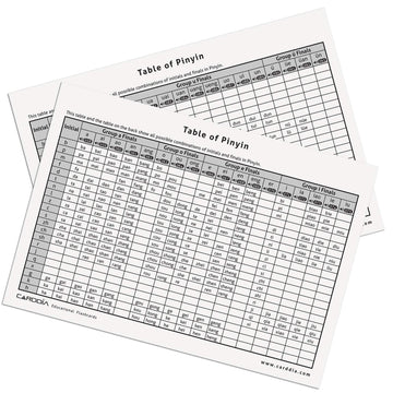 Carddia Chinese Mandarin Pinyin Flashcards With Audio Mp3 - Comprehensive Learning Kit For Beginners And Enthusiasts, Durable & Portable