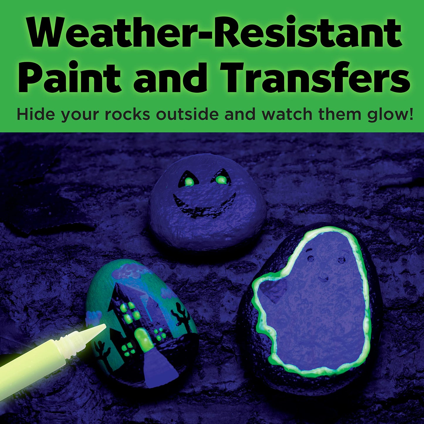Creativity For Kids Hide And Seek Halloween Rock Painting Kit - Halloween Crafts For Kids Ages 6-8 For Kids, Kids Crafts