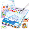 Accevo Paint with Water Coloring Books for Toddlers, Mess Free Watercolor Painting Sets Activity for Kids Arts Crafts Gift Toy f