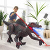 Upgraded Dinosaur Toys For Kids 3-7, Remote Control Spinosaurus With Light Chasing & Spray & Roar, Realistic Dinosaur Toys Xmas Gifts For Boys Age 3-8