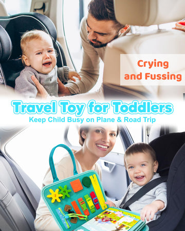 Walenty Toddler Busy Board Montessori Toys For 1 2 3 4 Year Old Boy Girl Birthday Gifts, Busy Book Sensory Learning Toys For Tod