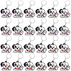 CiciBear 24 Pack Dalmatian Keychains Party Decoration for Guests, Dalmatian Themed Party, Baby Shower, School Party, Kids Birthd