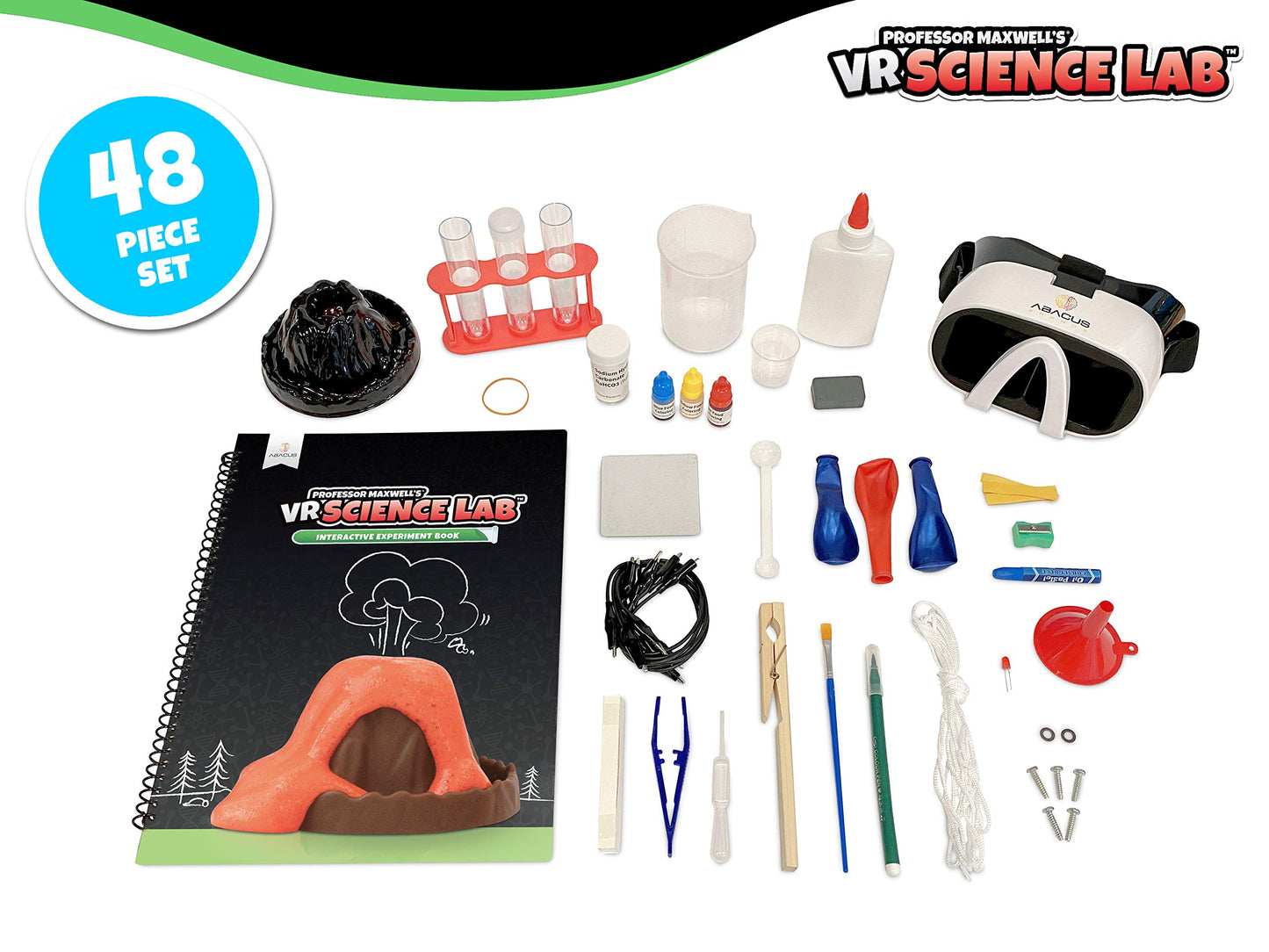 Professor Maxwell'S Vr Science Lab - Virtual Reality Kids Science Kit, Book And Interactive Stem Learning Activity Set (Full Version - Includes Goggles) - For Ages 8 And Up