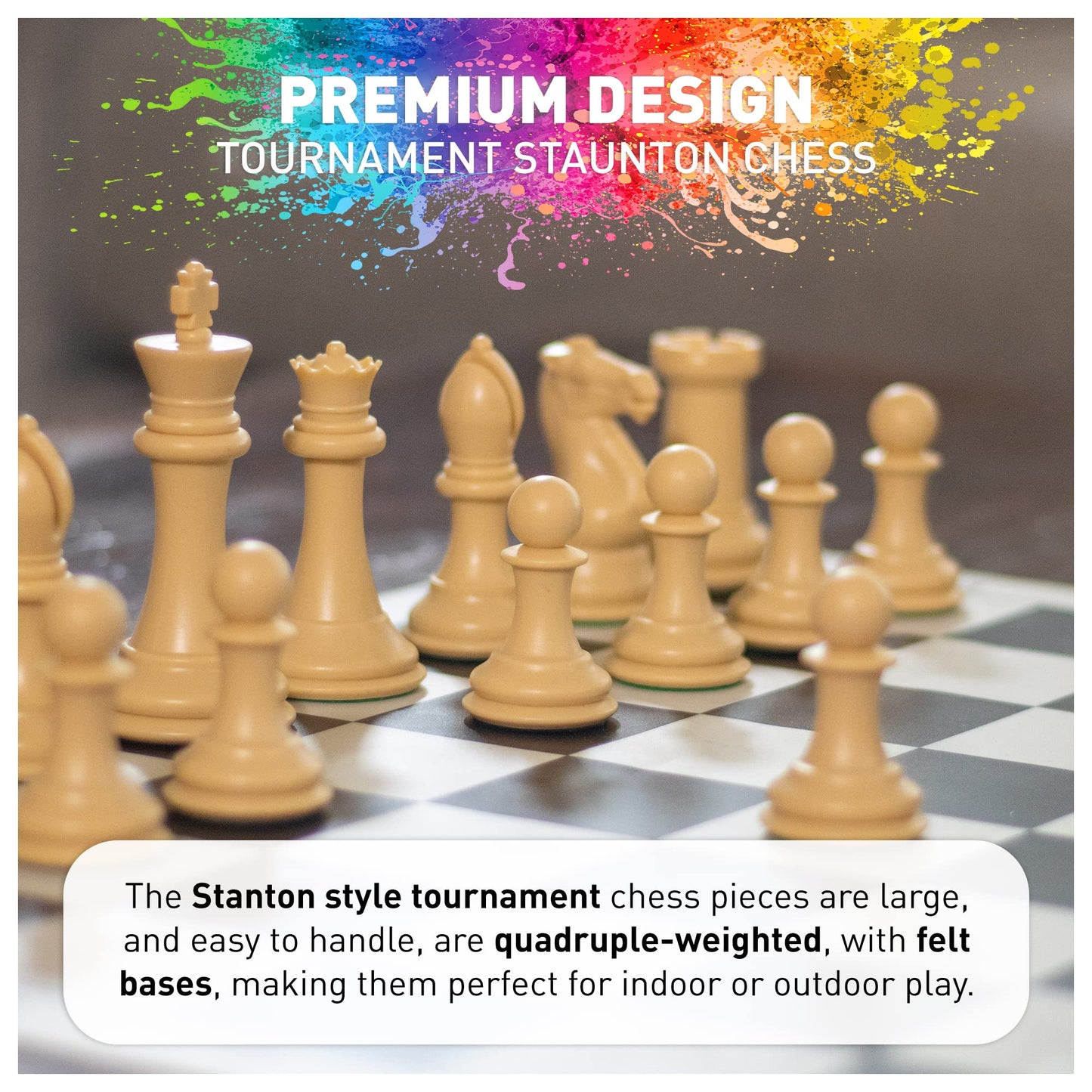 Staunton Quadruple Weighted Chess Set
