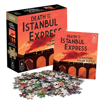 Murder Mystery Party Jigsaw Puzzle, 1000 Pieces, Classic Mystery, Cardboard, Orange, Model 33122