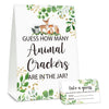 Detiho Woodland Guess How Many Animal Crackers Are In The Jar Baby Shower Game Cards,Jungle Safari Theme Baby Shower Games-1 Sig