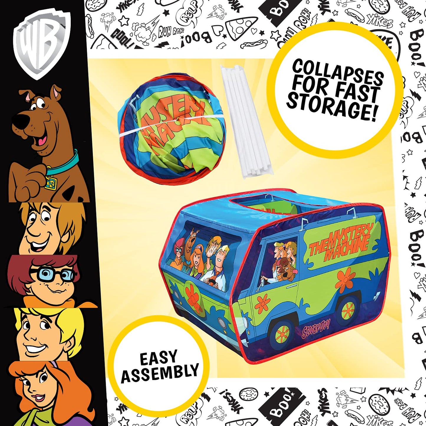 Scooby Doo Mystery Machine Tent – Kids Pop Up Play Tent | Scooby Doo Toy