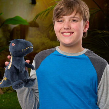 Just Play Miniature Jurassic World Indoraptor Plush Stuffed Animal Toy for Kids, Multicolor, Ages 3 and Up