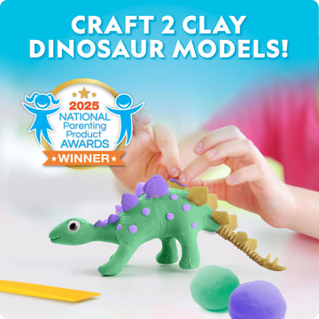 National Geographic Giant Dinosaur Egg Activity Kit - 15+ Dino Crafts, Painting Cars, Clay Models, Dig Brick, Stickers & Learnin