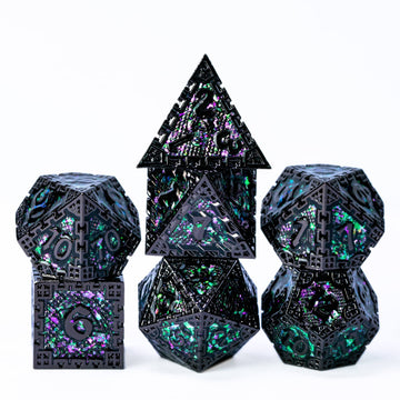 UDIXI Metal DND Dice Set, 7PCS Polyhedral D&D Dice Set Dragon d n d Dice for Dungeons and Dragons, Metal Dice Set d&d for Role P