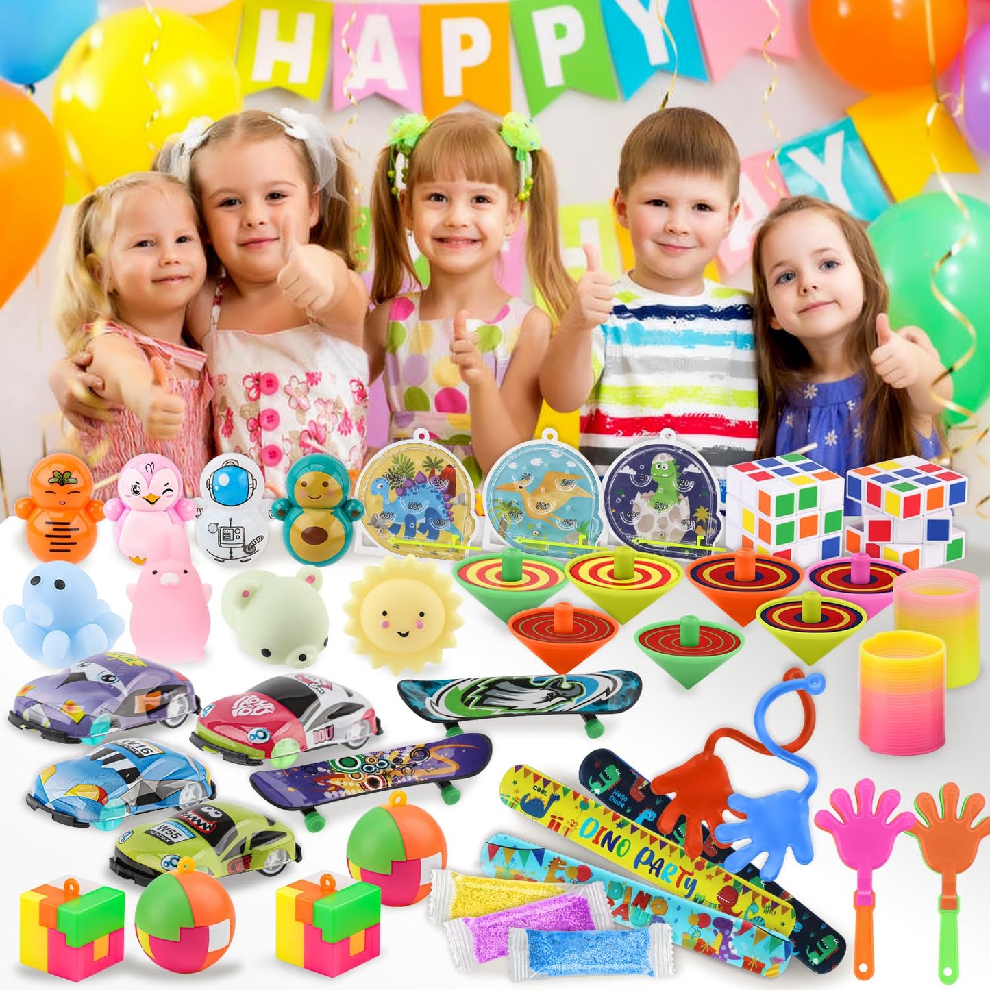 Soi-Meme 60 Pcs Party Favors Carnival Treasure Box Toys Classroom Prizes Small Mini Bulk Gifts Toys Pinata Easter Basket Stuffer