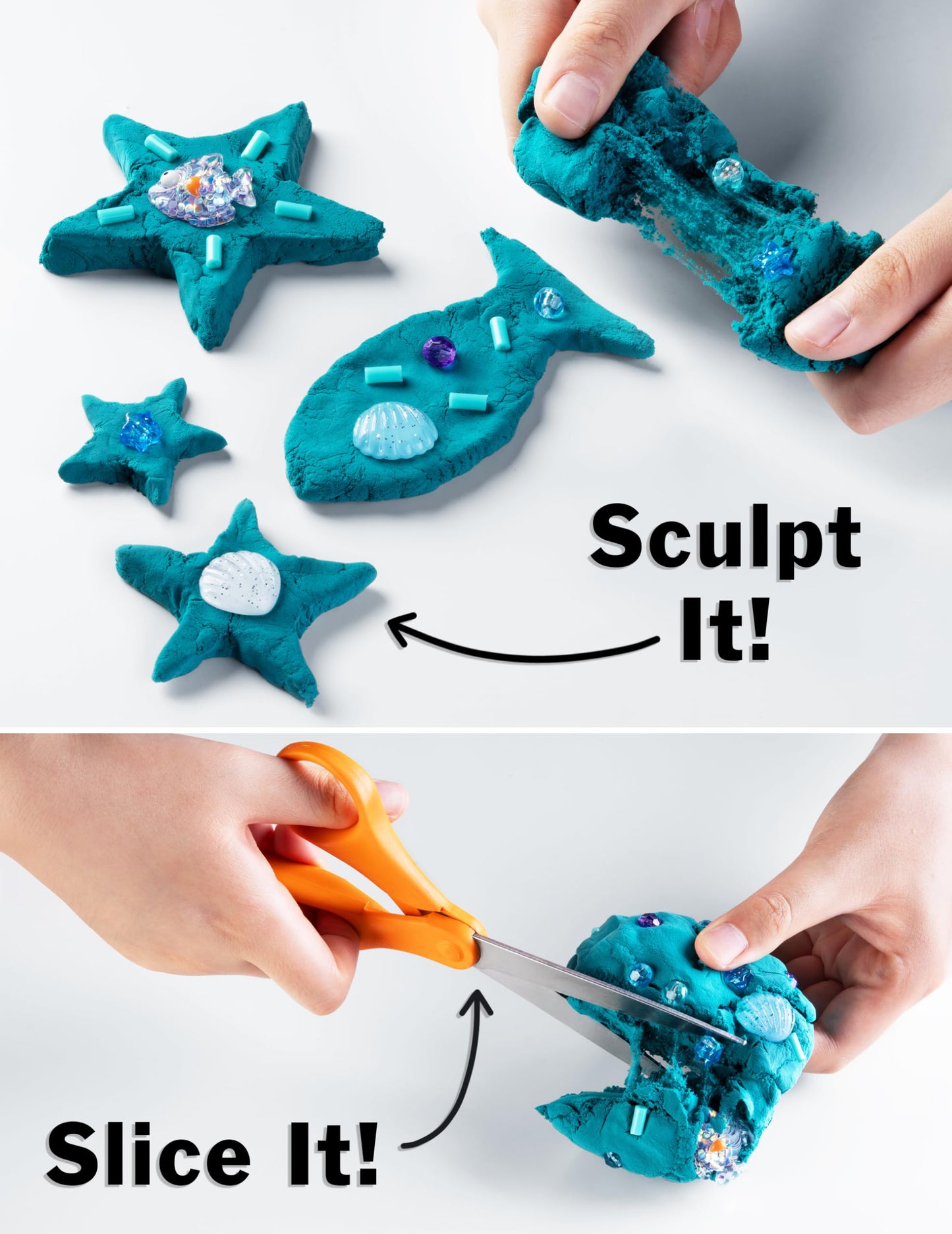 Crazy Aaron'S Slime Charmers® - Mermaid Magic - Teal Cloud Slime, Sensory Toys For Kids - Creative And Endless Fun, Stress Relief Therapy, Gifts For Girls And Boys - Made In Usa