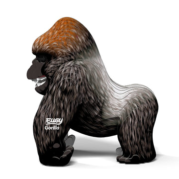 Eugy Gorilla 3D Puzzle, 32 Piece Eco-Friendly Educational Toy Puzzles For Boys, Girls & Kids Ages 6+