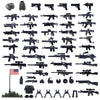 VICVIK Pack Military Toy Accessories U.S. Second Edition Include 50+ Pieces for Army Equipment Gear Sets Pieces Compatible with Mini Figure of Major Brand