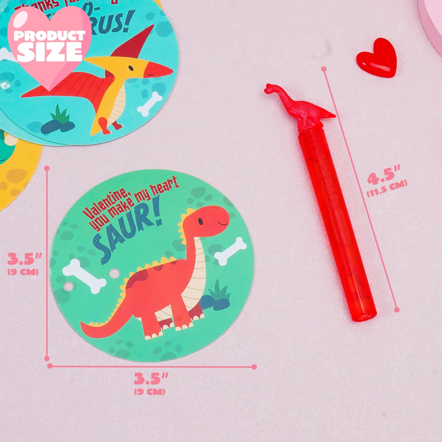 Joyin 32 Packs Valentine'S Day Gift Cards With Mini Bubble Wands For Kids, Valentine'S Party Favor, Valentine'S Classroom Exchan