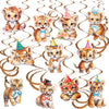 Tiger Hanging Swirls Tiger Birthday Party Decorations 20Pcs Tiger Party Ceiling Swirls Decorations Tiger Hanging Streamers for J