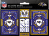 Baltimore Ravens NFL 2-Pack Playing Cards & Dice Set - enhanced Quality Educational and Fun Activity for Kids and Families - Great Gift Idea for Holidays Birthdays and Everyday Playtime