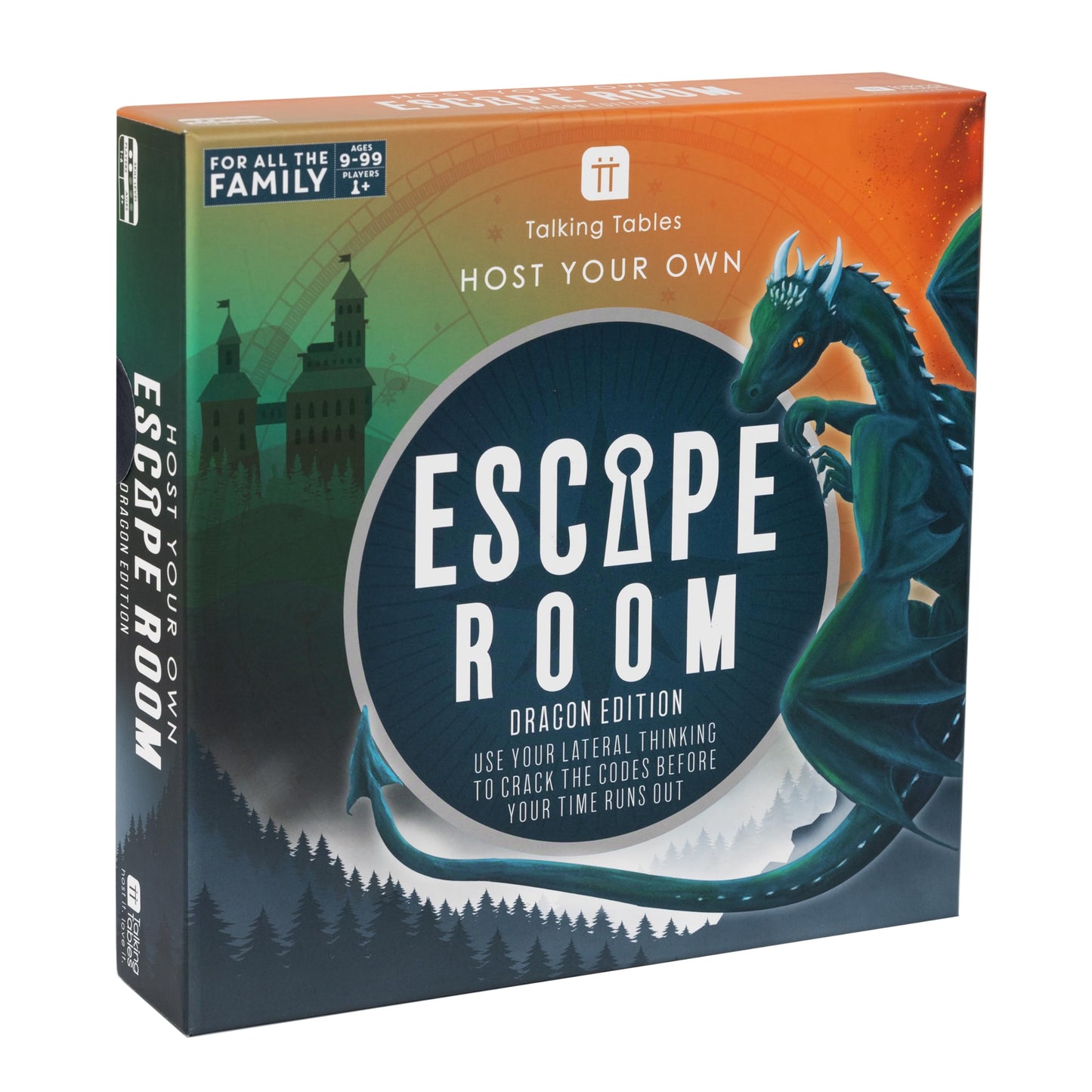 Talking Tables Dragon Edition Escape Room Game for Adults Teenager, Video Intro, QR Codes for Sciene Playlist, Present, Games Ni