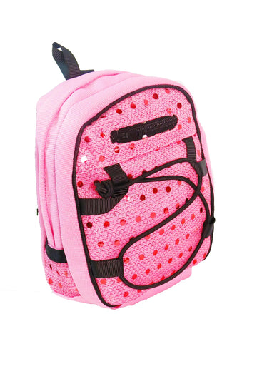American Fashion World Doll Pink Sequin School Backpack for 18-Inch Dolls | enhanced Quality & Trendy Design | Dolls Accessories for Popular Brands