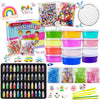 Essenson Slime Making Kit - Slime Supplies For Girls & Boys, Crystal Clear Slime, Glitter, Charms, Fishbowl Beads - Kids Art Craft Toys Gifts Age 3+