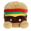 Aurora Adorable Palm Pals Charles Cheeseburger Stuffed Animal, Brown, 5 Inches, Pocket-Sized, Collectable Fun, Model 33881
