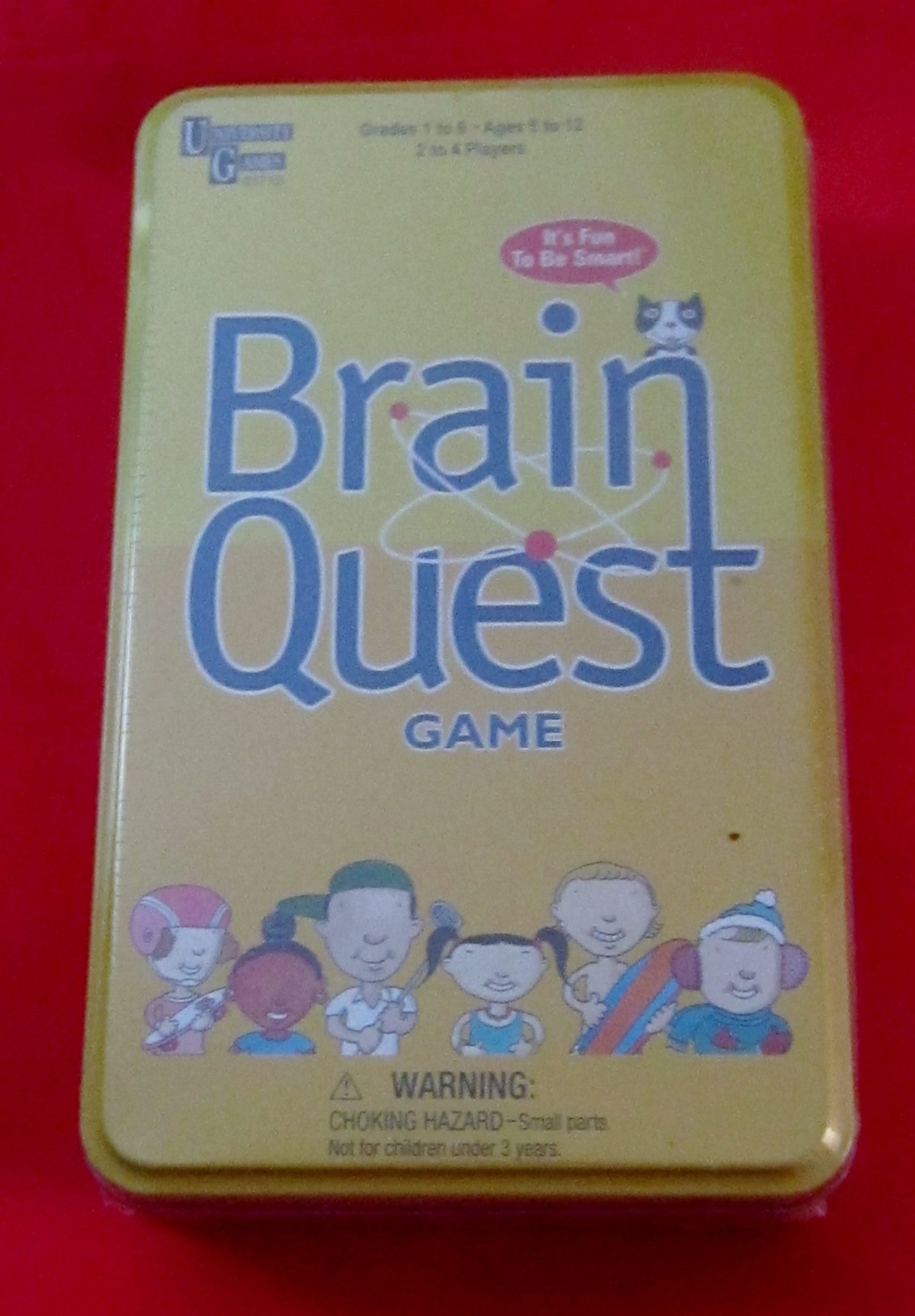Brain Box Brain Quest Travel Card Game by University Games | Fun, Educational, Challenging Learning Game in Travel Tin | For Age