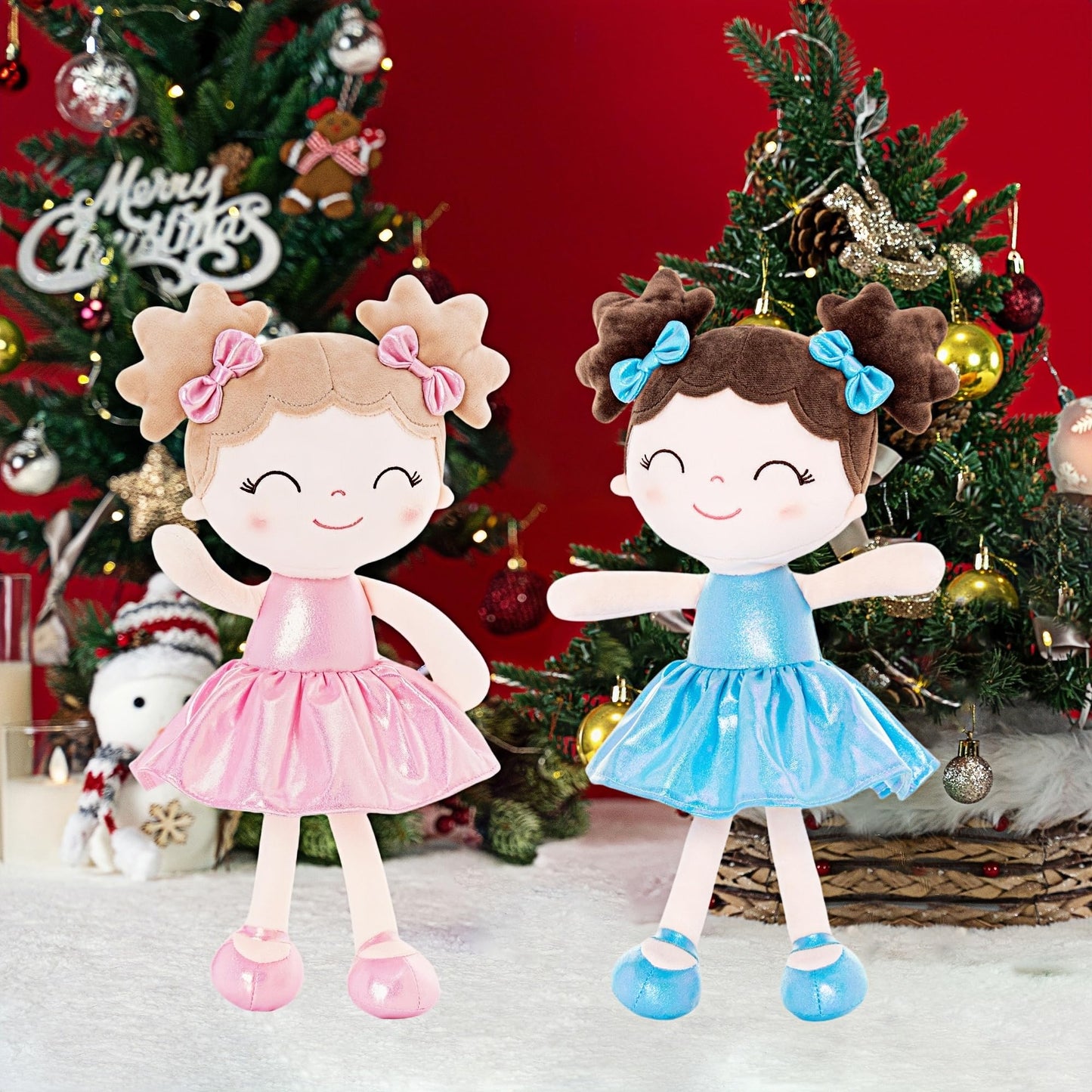 Gloveleya Baby Girl Gifts Baby Dolls Soft Doll Curvy Illusion Girl Blue 12Inches