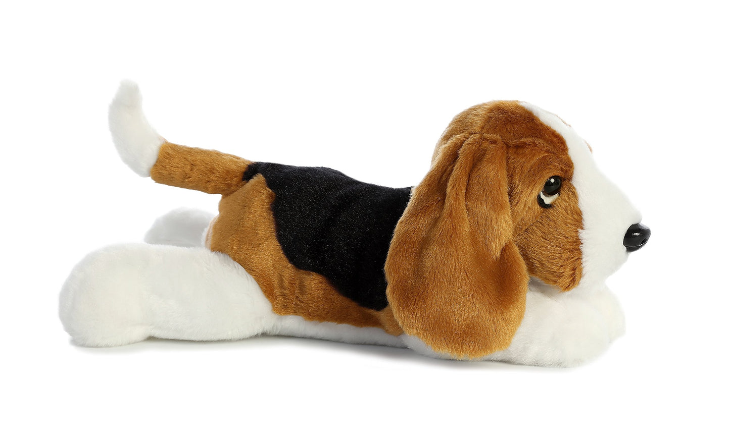 Aurora® Adorable Flopsie™ Basset Hound Stuffed Animal - Playful Ease - Timeless Companions - Brown 12 Inches