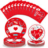 200 Pcs Graduation Nurse Party Decorations Doctor Nurse Week Party Plates Include 9 Inch 7 Inch Paper Disposable Plates Lunch Na