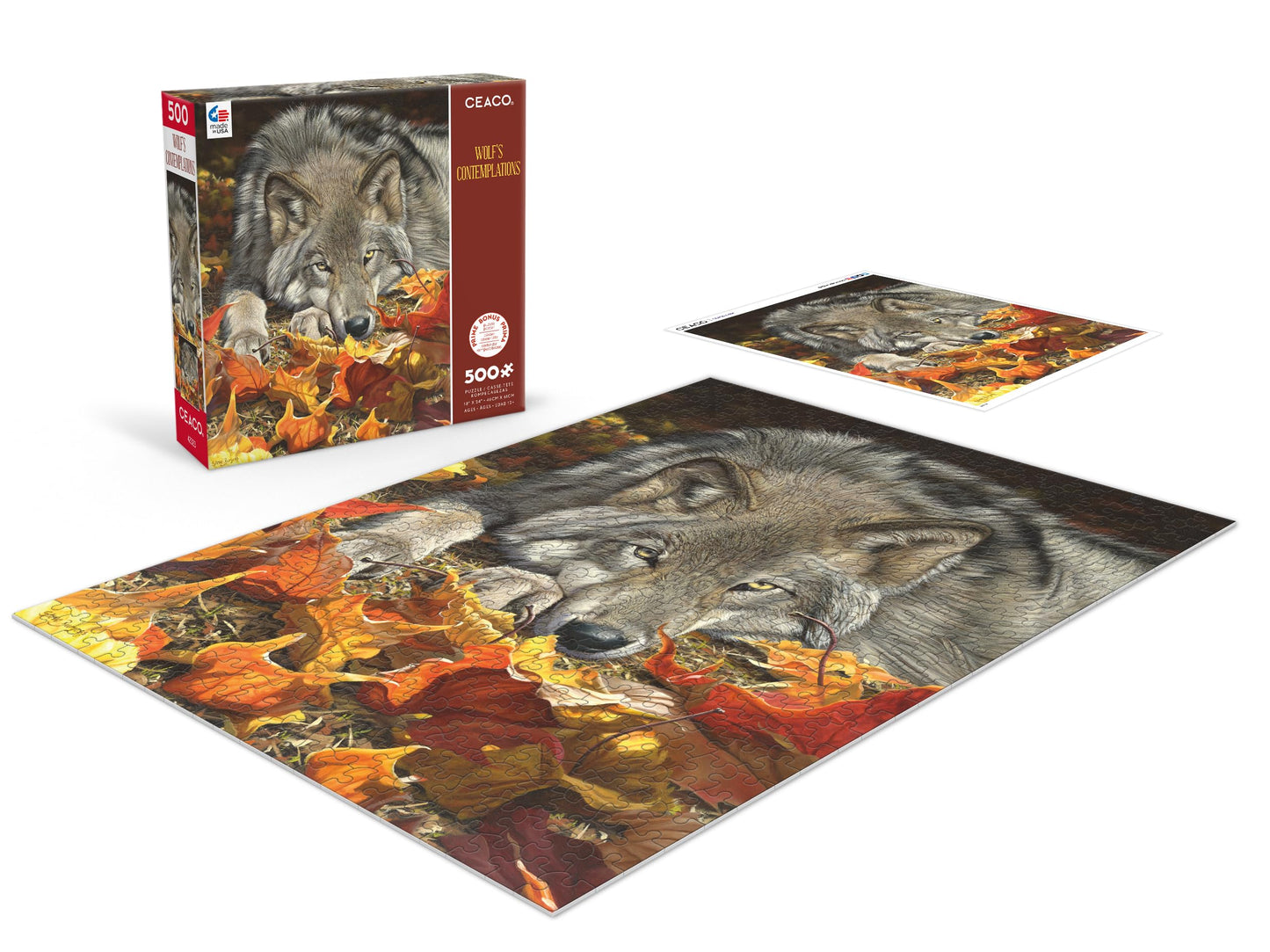 Ceaco - Wolf'S Contemplation - 500 Piece Jigsaw Puzzle