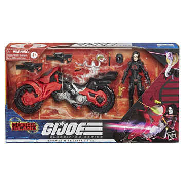 Hasbro G.I. Joe Classified Series Baroness Action Figure with Cobra C.O.I.L., Exclusive Special Missions: Cobra Island #13, Red