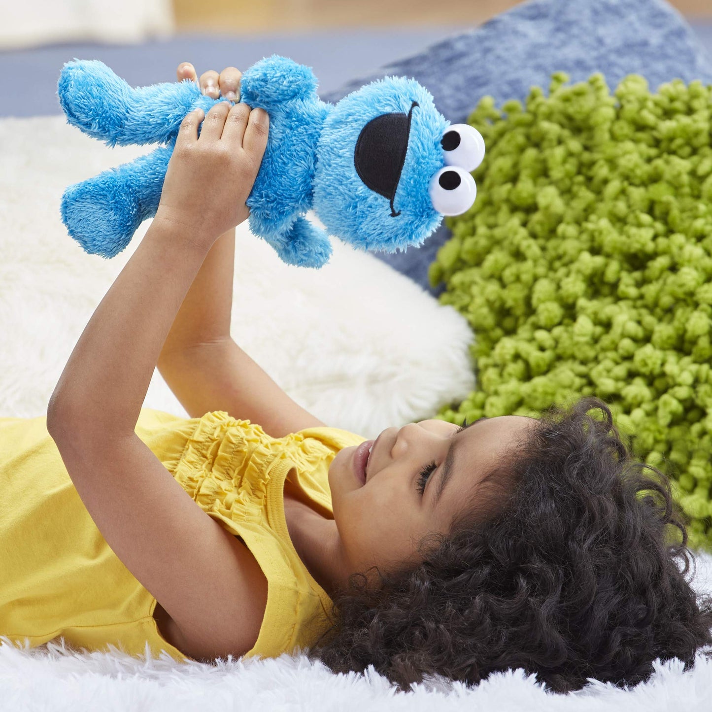 Sesame Street Little Laughs Tickle Me Cookie Monster, Talking, Laughing 10-Inch Plush Toy For Toddlers, Kids 12 Months And Up