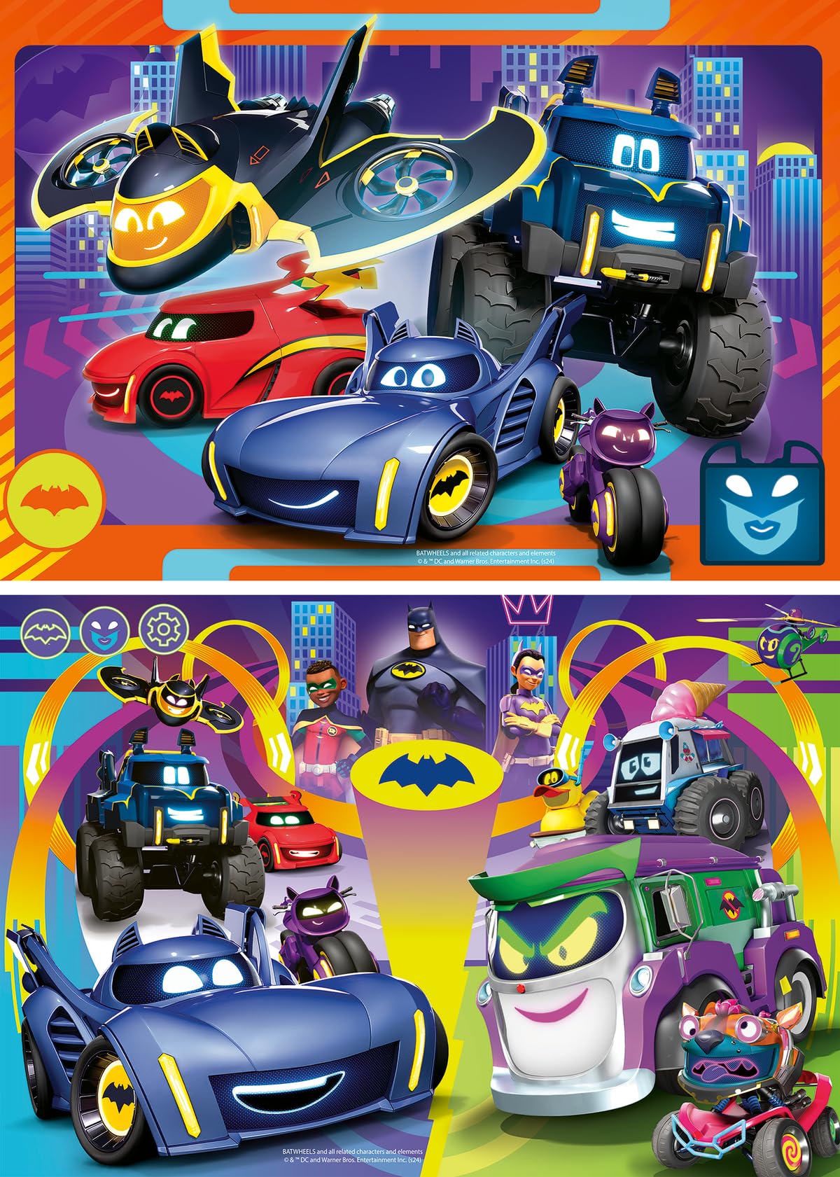 Ravensburger Batwheels 2X24 Piece Jigsaw Puzzle For Kids - Every Piece Is Unique, Pieces Fit Together Perfectly