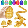 3D Printed Dragon Fidget Toys,12Inch Flexible Dragon Toy 3D Printed Dragon Eggs With Dragon Inside,Easter Egg Fillers,Easter Bas
