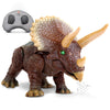 Discovery Kids Rc Triceratops, Led Infrared Remote Control Dinosaur, Built-In Speakers W/Digital Sound Effects, 8.75'' Long, Inc