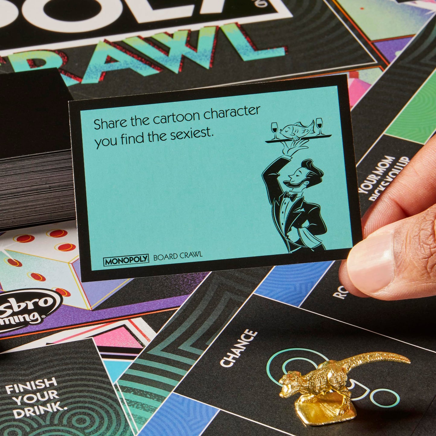 Hasbro Gaming Monopoly Board Crawl Game | Official Drinking Game for Adults | 2-10 Players | Hilarious Party Game | Ages 21+