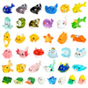 38pcs Ocean Mini Resin Animals 38 Styles Tiny Sea Resin Animals Figurines Miniature Little Small Plastic Animal Figures Bulk for